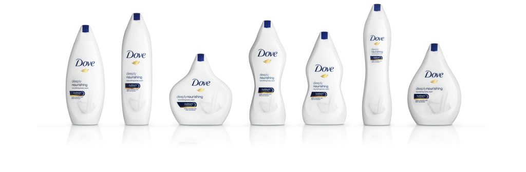 Dove Made Bottles Shaped after Women Bodies 